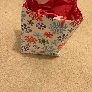 Festive Snowflake Gift Bag
